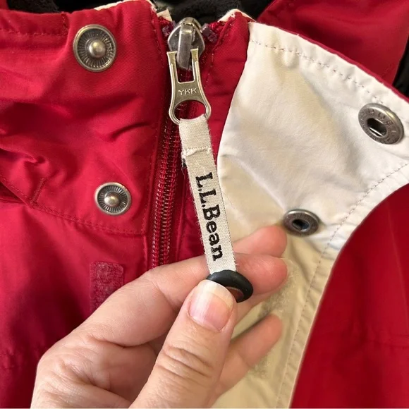 LL Bean Men's Medium The Weather Network 3 in 1 Red Jacket Black Fleece Insert - Picture 5 of 14